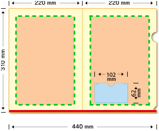 A4クリアファイル展開サイズ