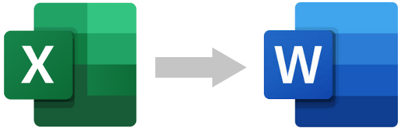 ExcelからWordへの変換