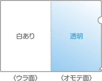 裏面白ベタ印刷