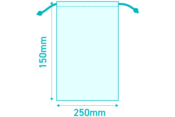 W150xH250mmサイズ