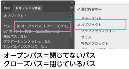 カットパスのドキュメント情報